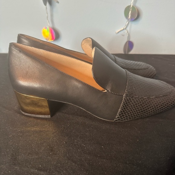 NWOB Louise et Cie Lo-Lavey Leather Block Heel Shoes - Picture 4 of 6